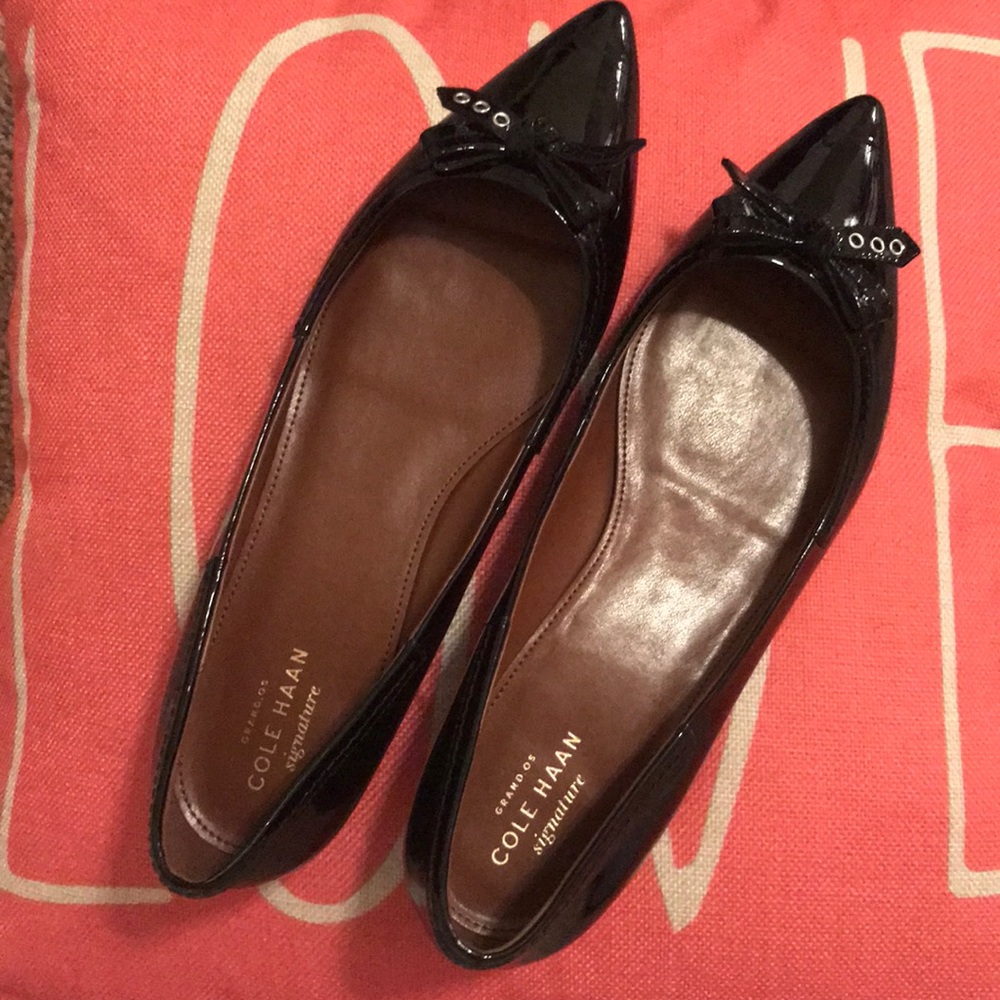 Cole Haan Black Flats Size 8